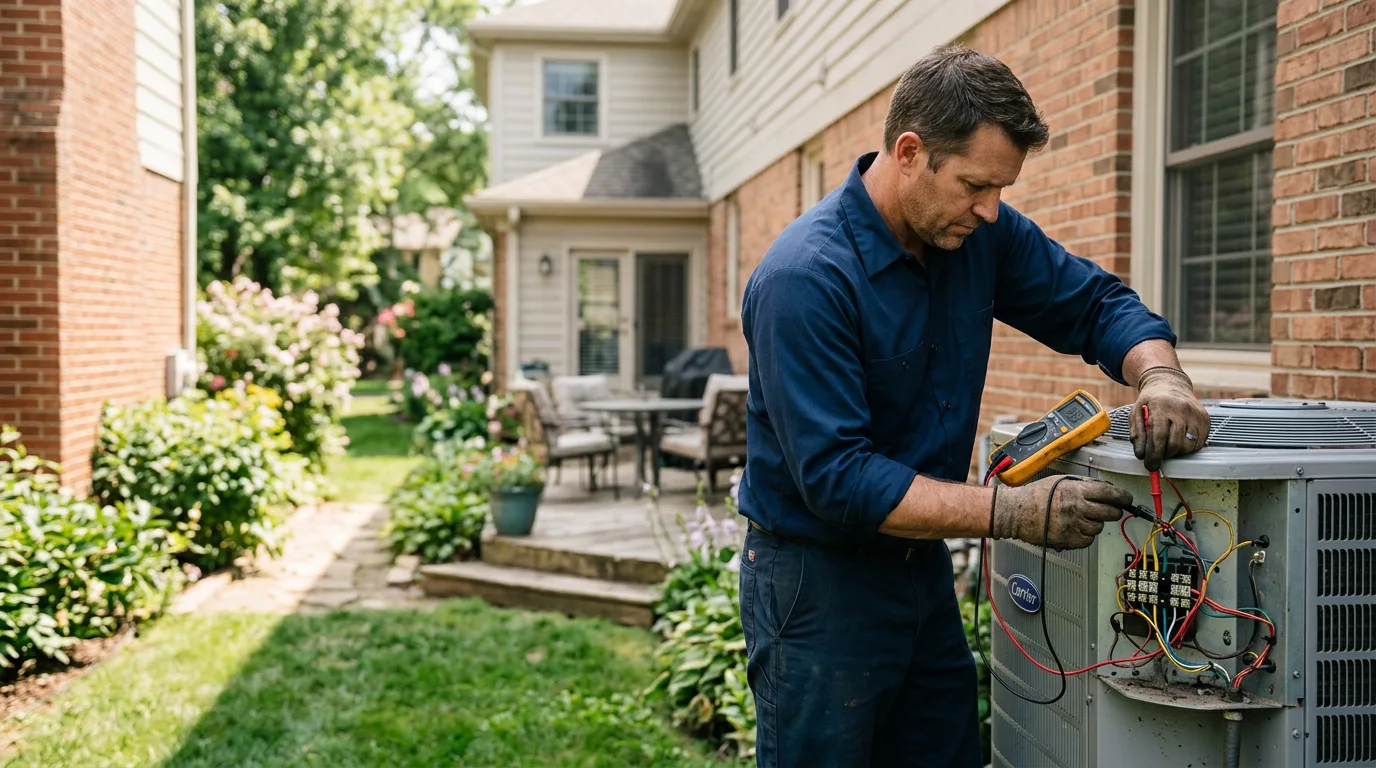 HVAC technician working near Valley Springs, SD
